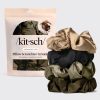 Black Satin Pillow Scrunchies